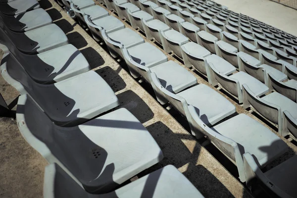 Cadeiras do estádio tiro de cima — Fotografia de Stock