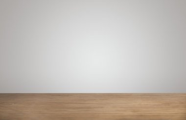 Basit arka plan kalın ahşap masa