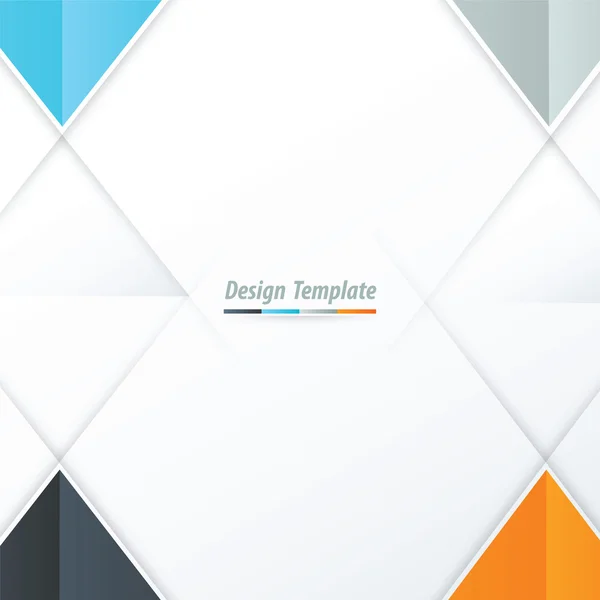 Vektorové šablona Triangle Design oranžová, modrá, šedá Vektorová Grafika