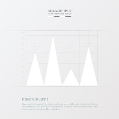 grafik ve Infographic tasarımı beyaz renk