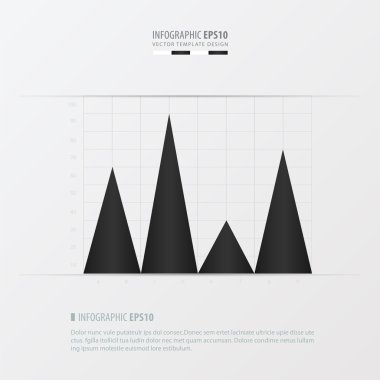 grafik ve Infographic tasarımı siyah ve beyaz renk