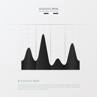 grafik ve Infographic tasarımı siyah ve beyaz renk
