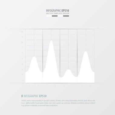 grafik ve Infographic tasarımı beyaz renk