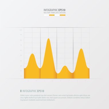 Infographic ve grafik tasarım sarı renk