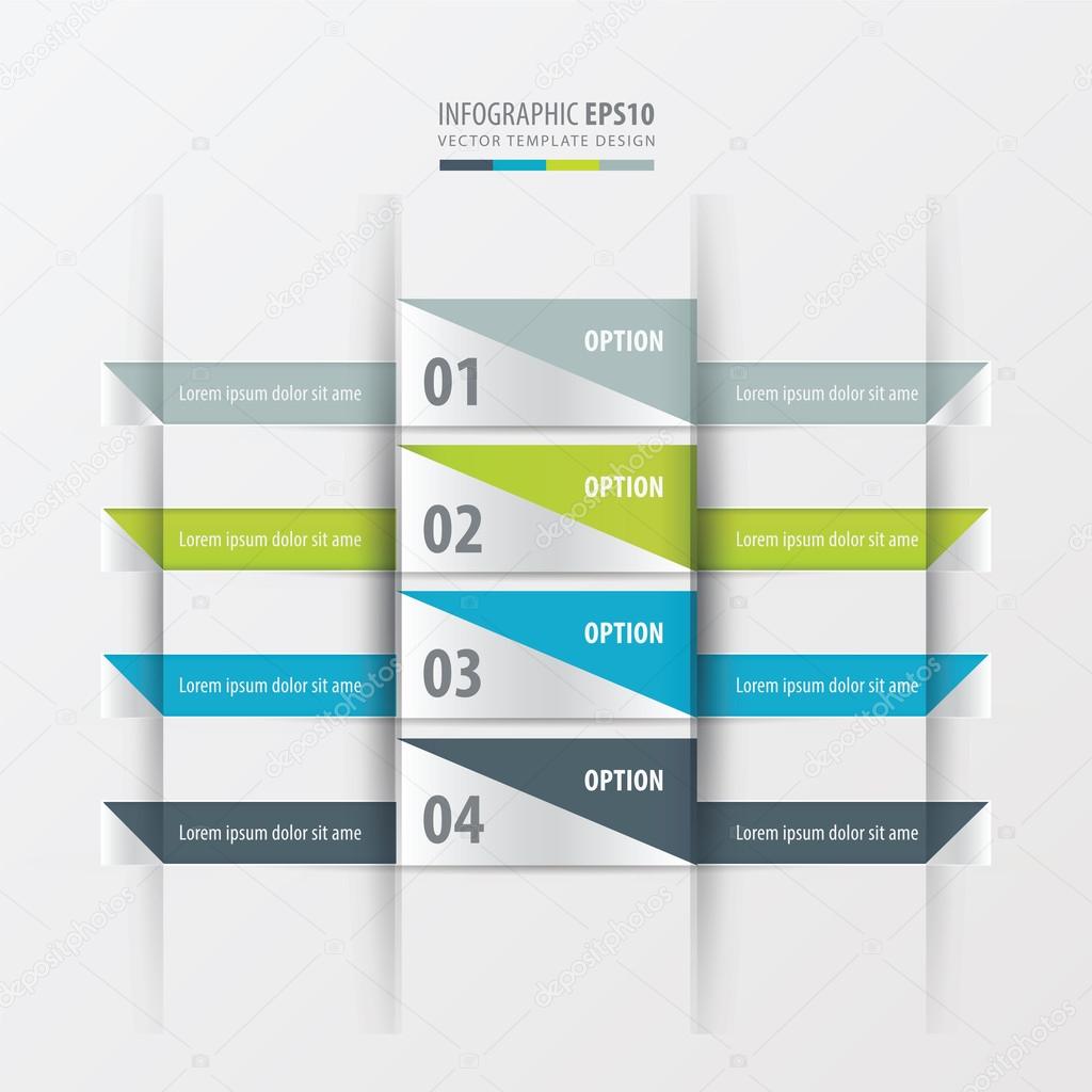 design layout banner Green, blue, gray color