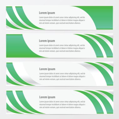 Banner yeşil renk şablonu tasarımı