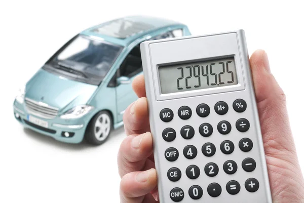 Auto and calculator — Stock Photo, Image