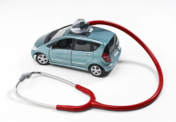 Stethoscope and car — Stock Photo, Image