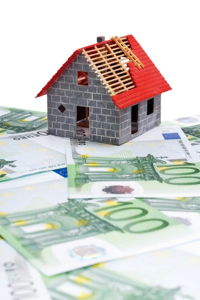 House with banknotes — Stock Photo, Image