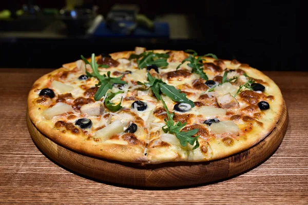 Pizza Italian Parmesan Close — Stock Photo, Image