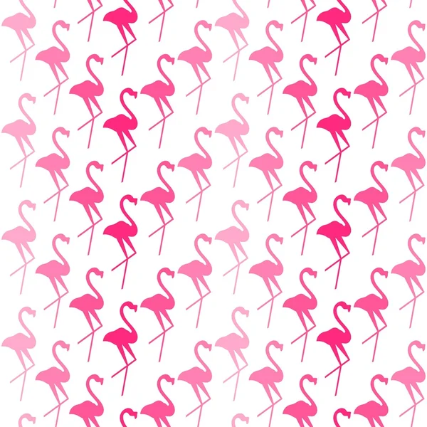 Seamless mönster med rosa flamingos — Stock vektor
