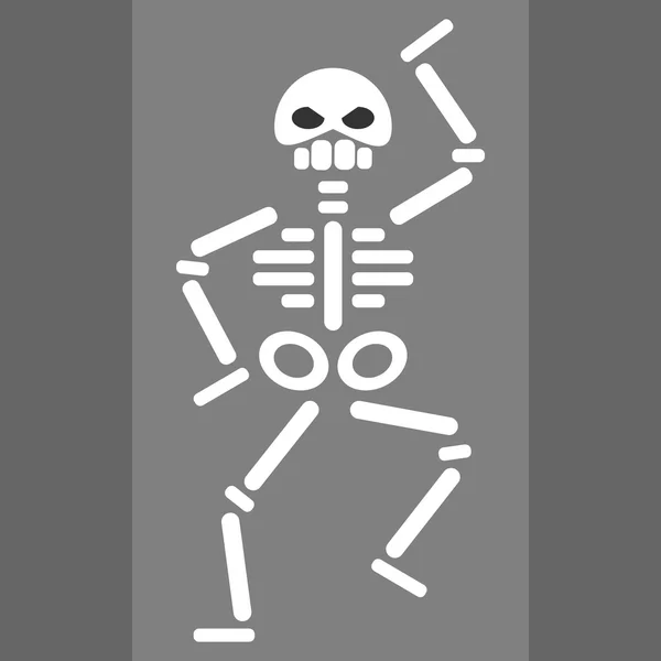 Dancing skeleton icon — Stock Vector