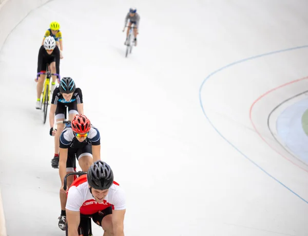 Kiev Ukraine 2021 Mai Entraînement Dans Discipline Keirin Course Cycliste — Photo