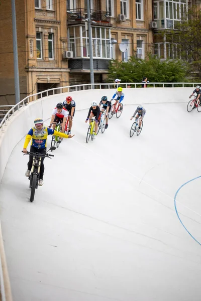 Kiev Ukraine 2021 Mai Entraînement Dans Discipline Keirin Course Cycliste — Photo