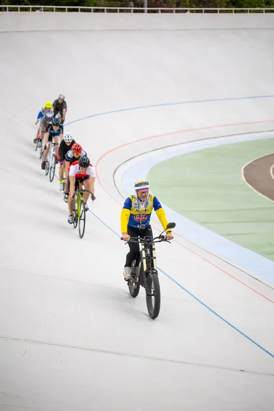 Kiev Ukraine 2021 Mai Entraînement Dans Discipline Keirin Course Cycliste — Photo