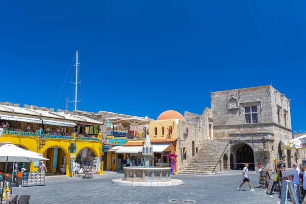 Rhodes Greece June 2021 Sightseeing Place Hot Summer Sunshine Afternoon — Stockfoto