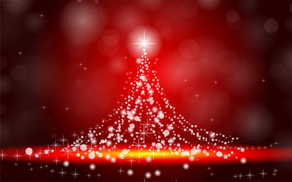 Işıklarda bir ağaç Noel arka plan