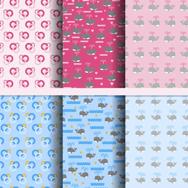 Bebek Dikişsiz desen bir dizi boys and girls için