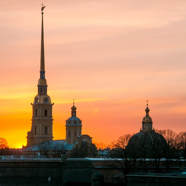 Gün batımı, Saint-Petersburg, Peter ve Paul kale