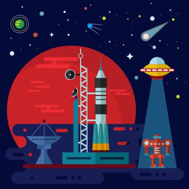 Uzaylimanını, roka, ufo ve robot