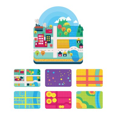 Infographic için CBS kavramı veri katmanları