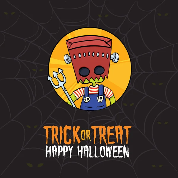 Halloween Trick or Treat Monster costume — Image vectorielle