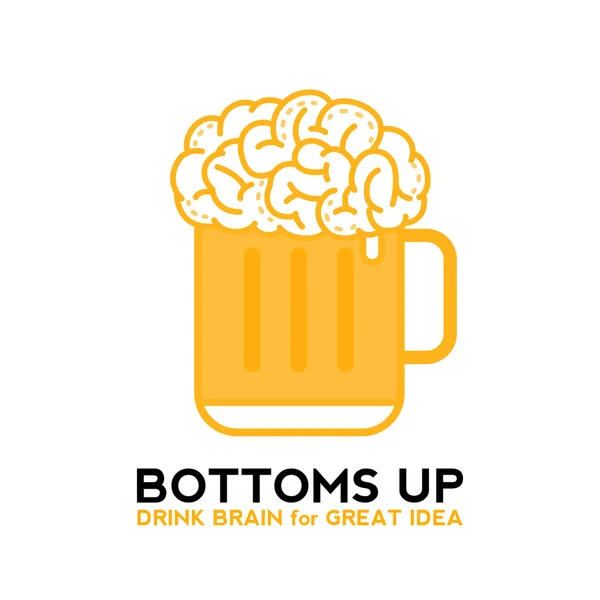 Harika bir fikir için beyin bira içmek.