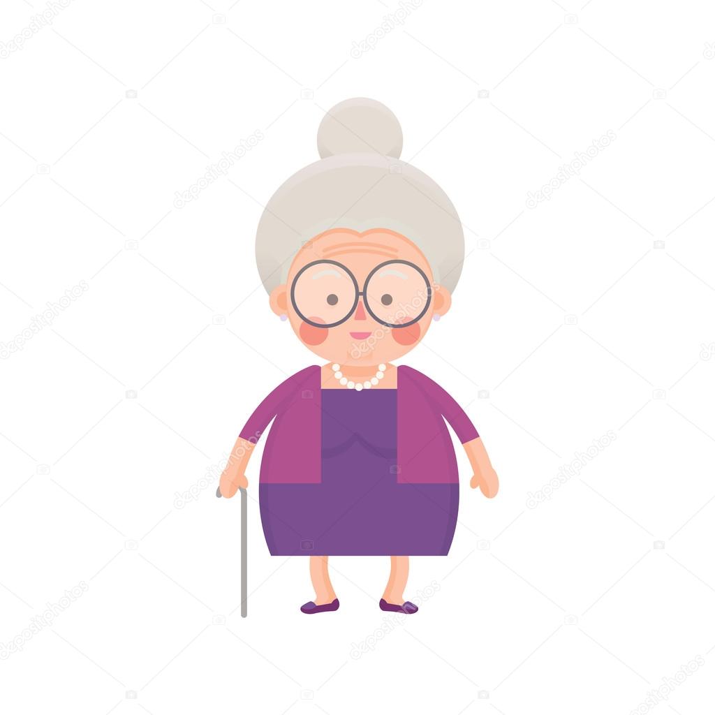 Old Lady In Purple Dress with Walking Stick Stock Vector Image by ©naschy #95136990 Old Lady In Purple Dress with Walking Stick Stock Vector Image by ©naschy #95136990