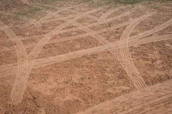 Wielsporen op de grond — Stockfoto