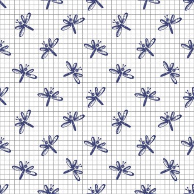 Vektör Dikişsiz desen, grafik illüstrasyon