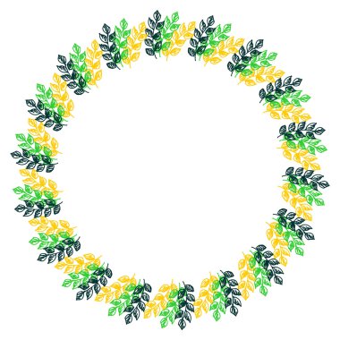 Vektör çiçek kartı, grafik illüstrasyon