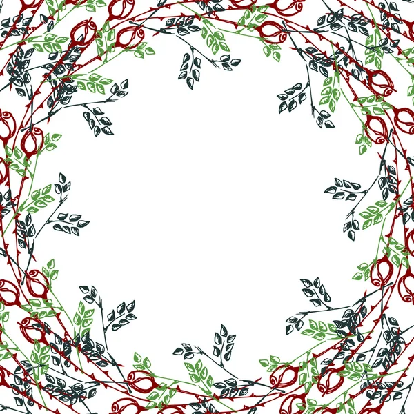 Carte florale vectorielle, illustration graphique — Image vectorielle