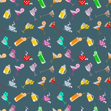 Vektör Dikişsiz desen, grafik illüstrasyon