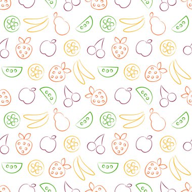 Vektör Dikişsiz desen, grafik illüstrasyon