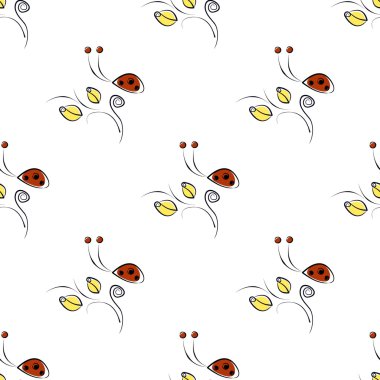 Vektör Dikişsiz desen, grafik illüstrasyon