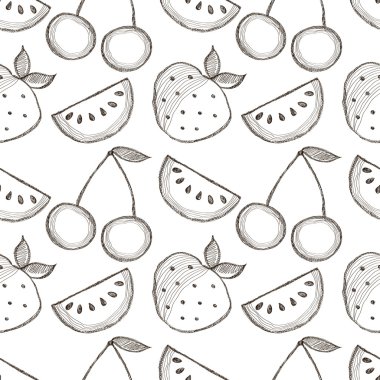 Vektör Dikişsiz desen, grafik illüstrasyon