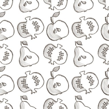 Vektör Dikişsiz desen, grafik illüstrasyon