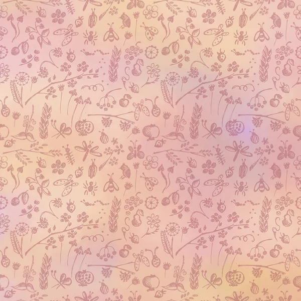 Drawn floral background — Stock Photo, Image