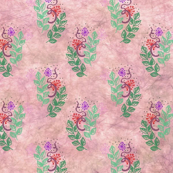 Drawn floral background — Stock Photo, Image