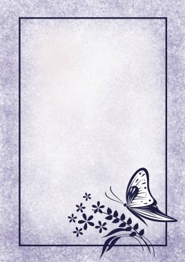 Kelebek ile çizilmiş arka plan