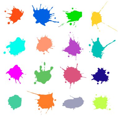 Vektör sıçrama, fırça, grafik illüstrasyon