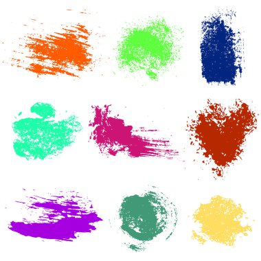Vektör sıçrama, fırça, grafik illüstrasyon