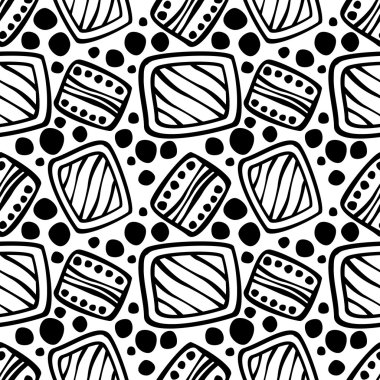 Vektör Dikişsiz desen, grafik illüstrasyon
