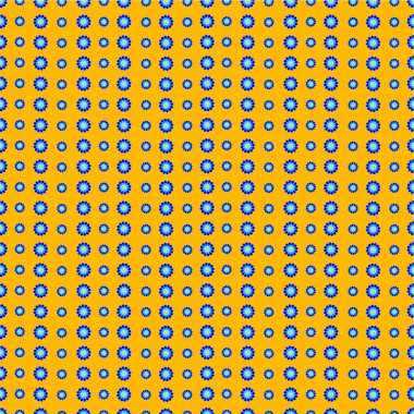 Mavi çiçekler unsurları ile vektör Dikişsiz soyut desen