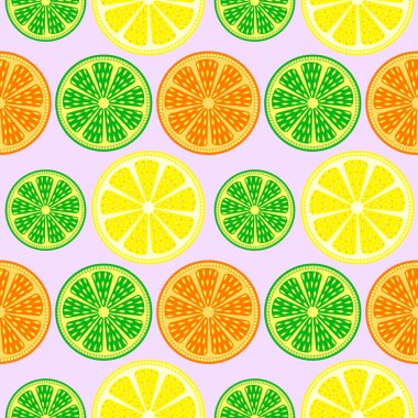 Portakal, limon ve limes ışık zemin üzerinde parlak renkli arka plan