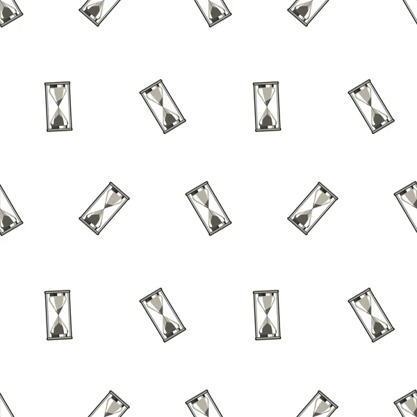 Patrón de vector sin fisuras. Fondo caótico con gafas de arena grises en el fondo blanco — Archivo Imágenes Vectoriales