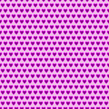 Sorunsuz vektör desen. Küçük pembe kalpler ile simetrik arka plan