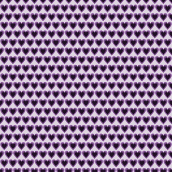 Бесшовный векторный рисунок. Симметричный фон с маленькими фиолетовыми сердцами — стоковый вектор