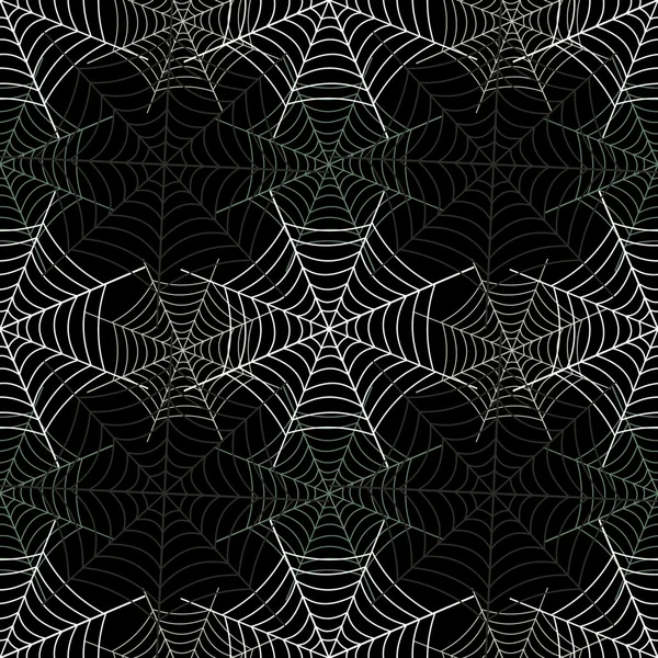 Pola vektor abstrak, latar belakang abu-abu gelap dengan jaring laba-laba - Stok Vektor