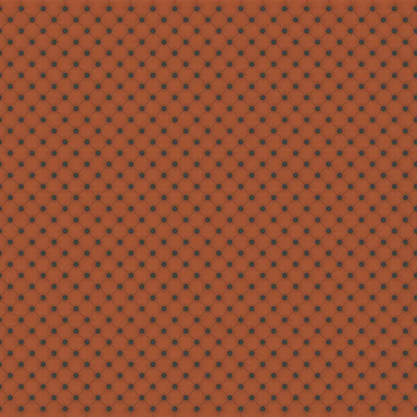 Textura de fondo de tela acolchada marrón con botones negros. renderizado 3d — Foto de Stock